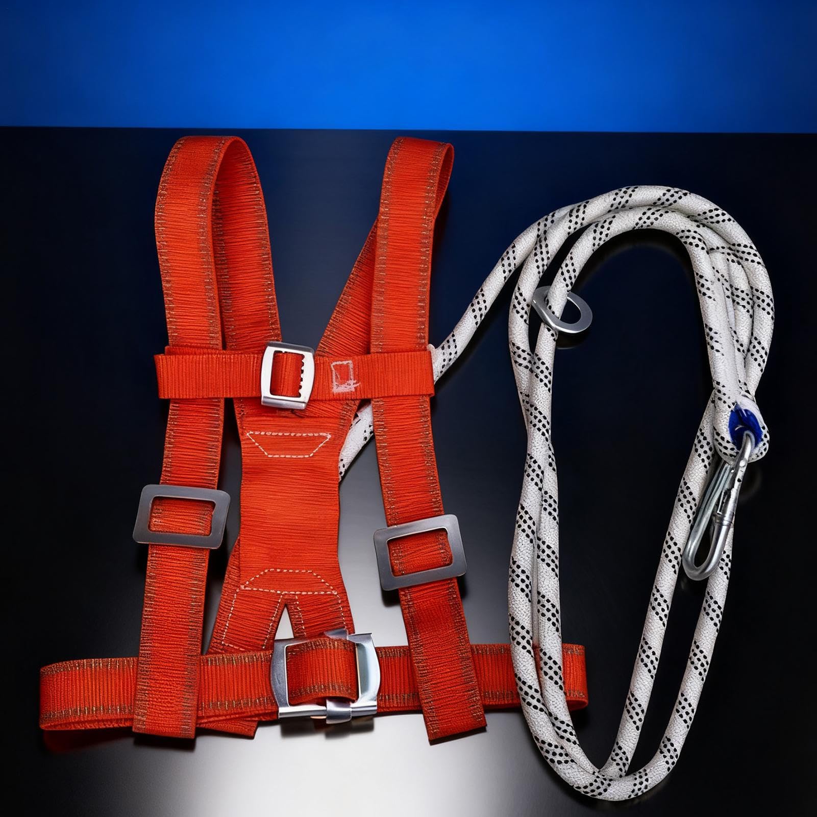 Arnés De Seguridad Para Construcción,Absorción De Impactos Ajustable | Arnés De Construcción Protección Contra Caídas - para Mantenimiento, Puente, Almacén, Profesionales, Limpiador de Ventanas,