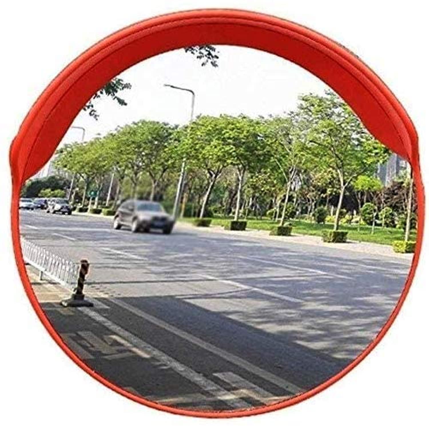 Berry Safety Convex Mirror for Driveway | Wide Angle View Blind Spot | Round Convex Safety Mirror to Enhance Security and Safety for Home, Office, and Garage Entrances (45CM)