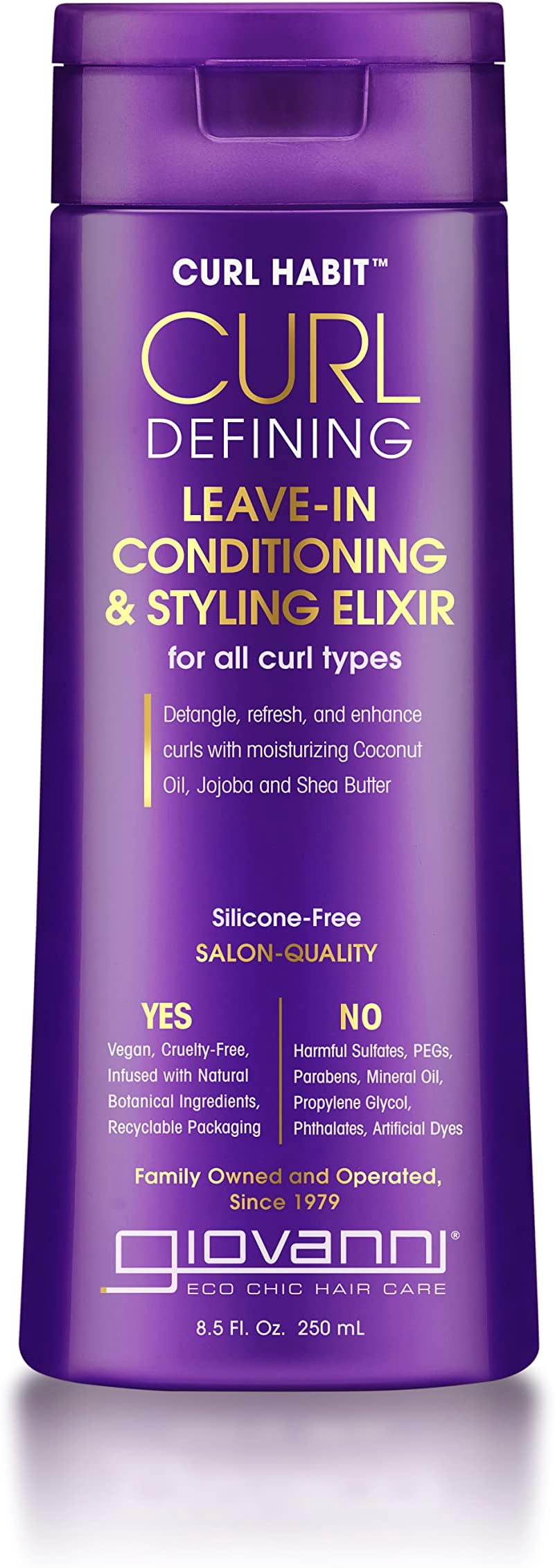 Curl Habit - Curl Defining Leave-In Conditioning & Styling Elixir | For All Curl Types | To Detangles For Easy Manageability | Vegan & Cruelty Free | 8.5 Oz
