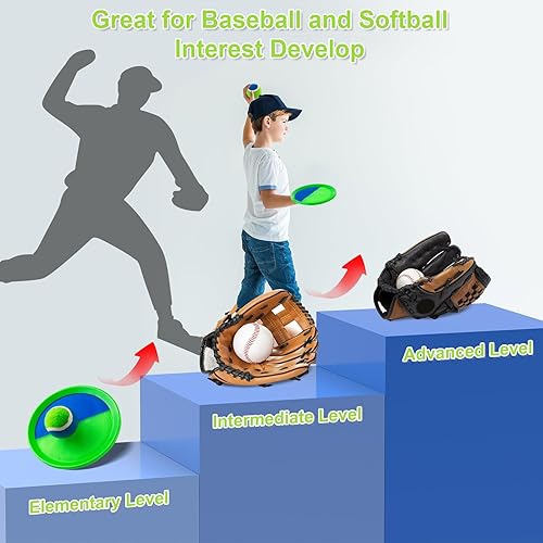 Miniatura 4 de Ayeboovi - Juego de juguetes para niños al aire libre en la playa y piscina, juego de pelotas para lanzar y atrapar mejorado con luz, juegos de