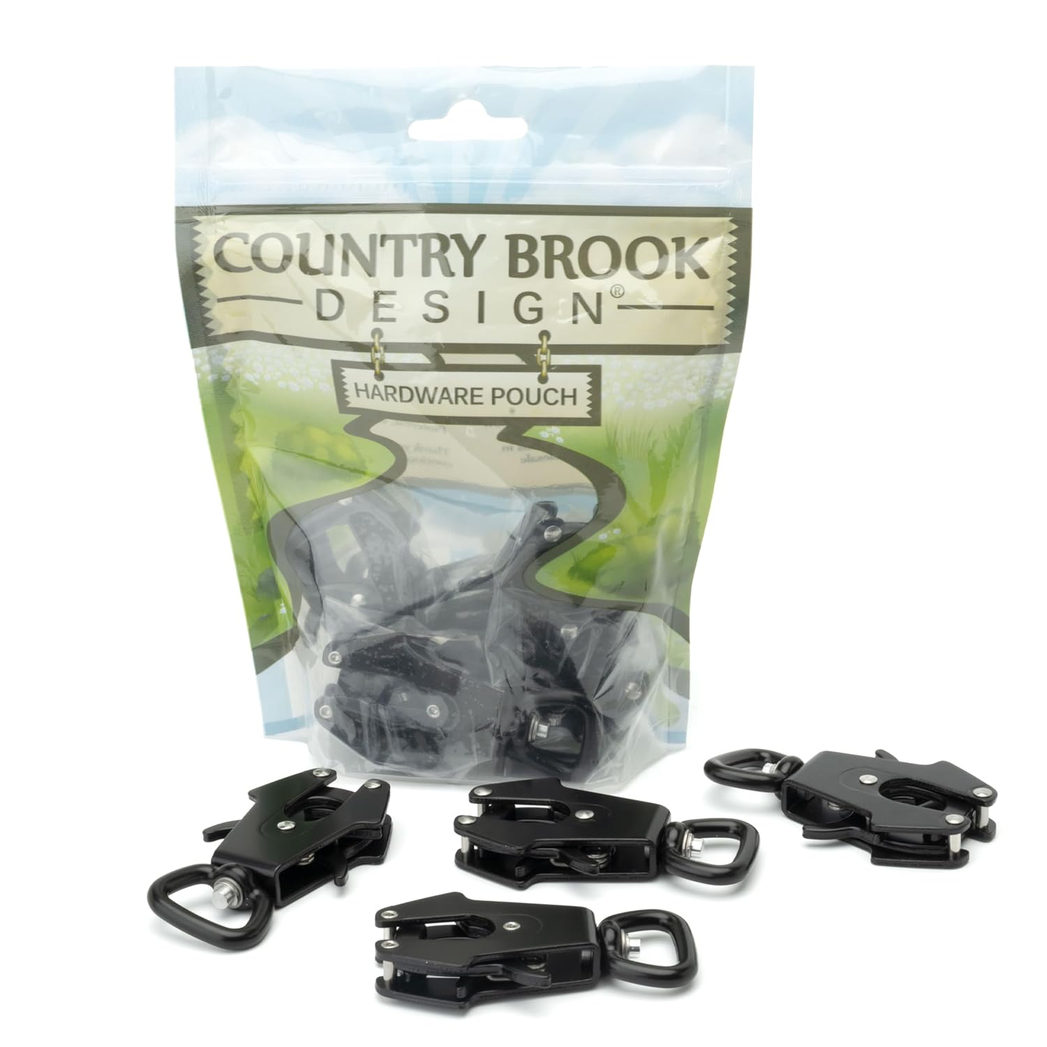Country Brook Design - Aluminum Frog Clip Snap Hook (3/4 Inch, 10 Pack)