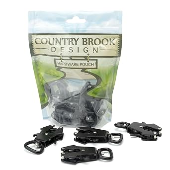 Country Brook Design - Aluminum Frog Clip Snap Hook 3/4 Inch, 2 Pack