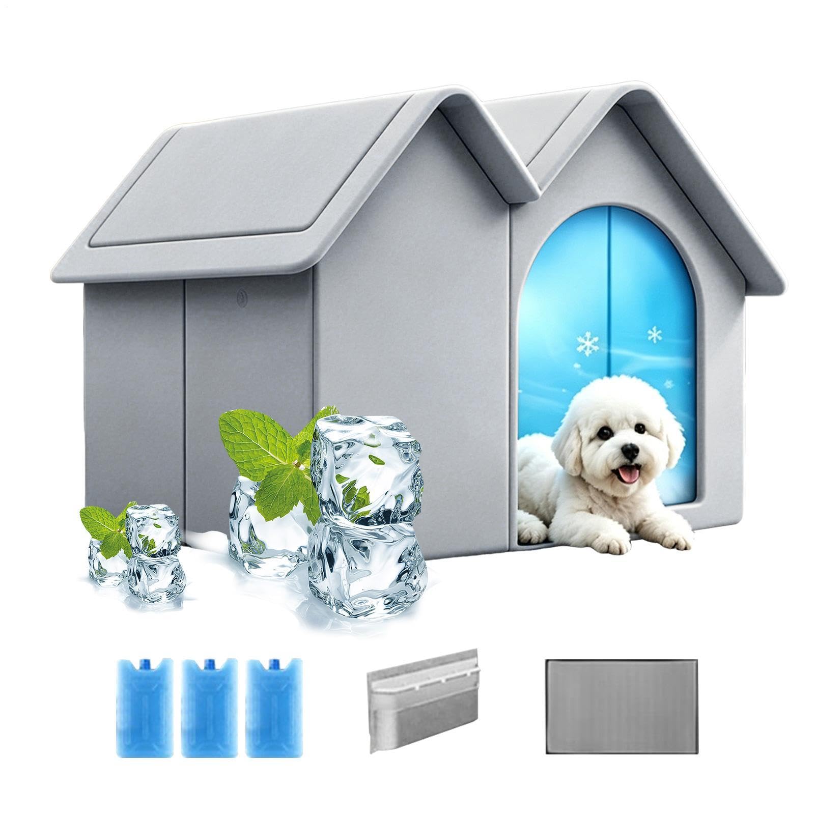 Cat Cooling House Semi-Enclosed Chill Pet Cave