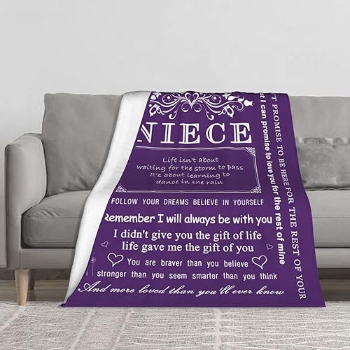 Miniatura 8 de FTEFueie Regalos de sobrina de la tía, manta de sobrina de 50 x 60 pulgadas, regalo de cumpleaños para sobrina de la tía, regalo de cumpleaños para