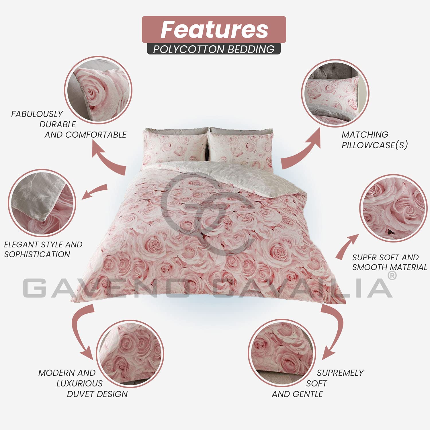 Set Biancheria Da Letto Gaveno Cavailia - Copripiumino Reversibile A Quadri
