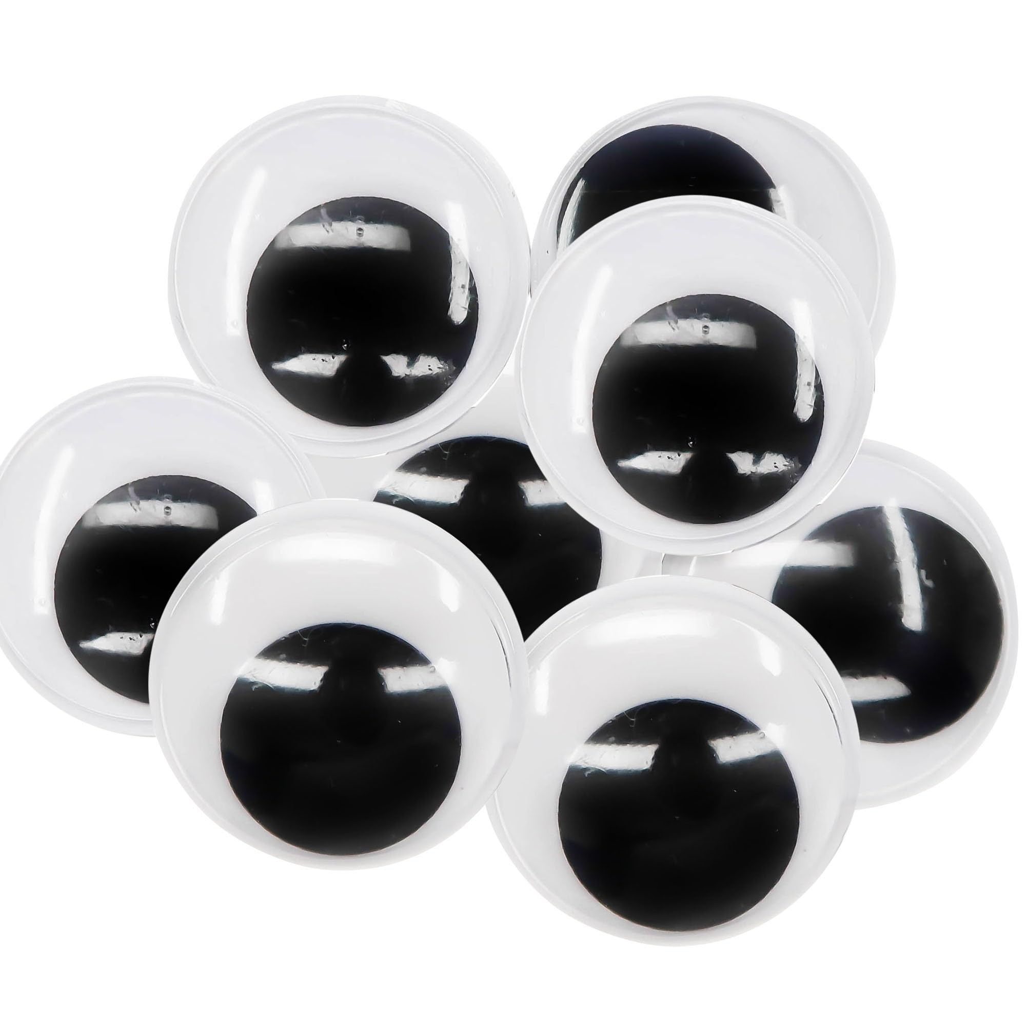 100 pezzi occhi finti in plastica con ciglia Wiggle Eye