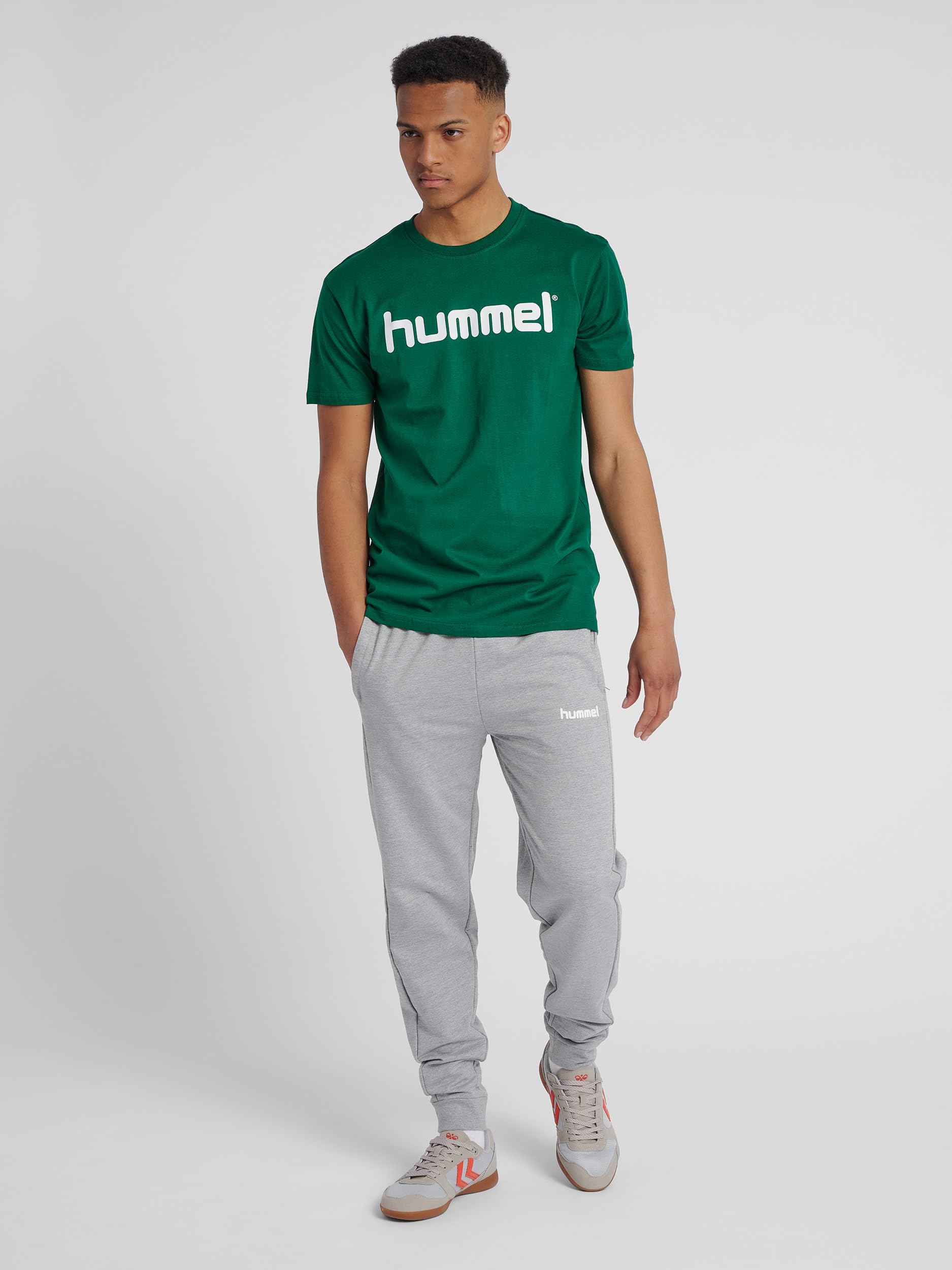 hummel Mens hmlGo Cotton Pant, Grey, Medium – Ansicht 3