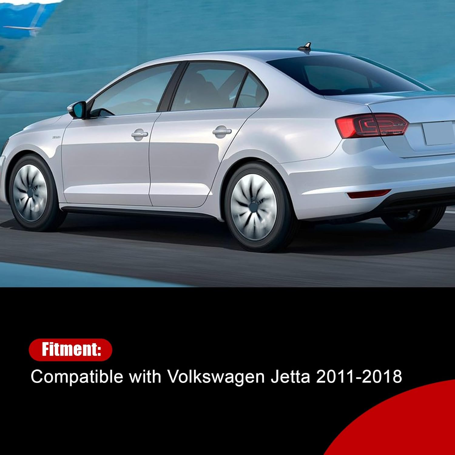 FZJDSD Black Door Pillar-B Trim Panel Left/Driver Side 16D853289041, 5C6853289041 Compatible with Volkswagen Jetta 2011-2018