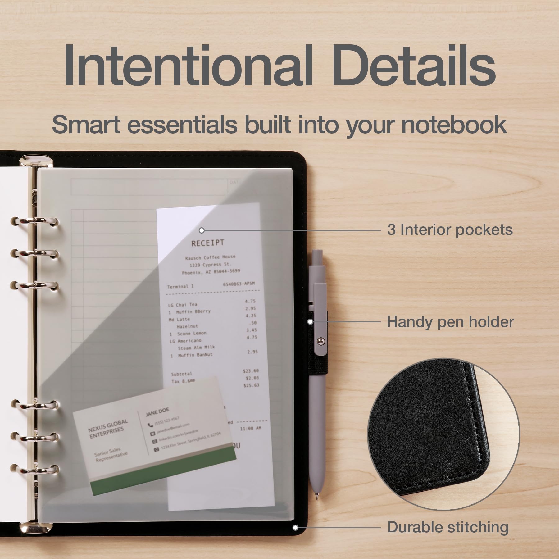 Amazon | Oxford 6リングプロフェッショナルノートブック 7 x 9インチ