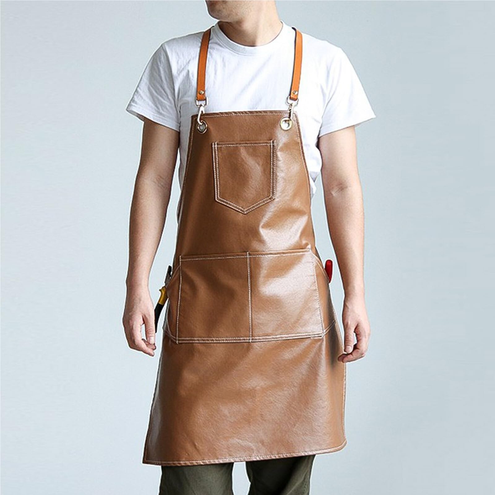 Delantal impermeable de lona algodón grueso, 2 uds., tienda Catering, cocina, hogar, jardinería, delantal cintura comercial Para Hogar