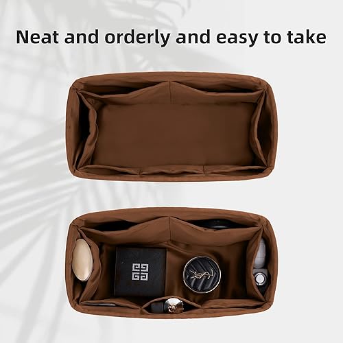 Miniatura 5 de DGAZ Organizador de bolso de seda para bolsa de muñeca Hermes Kelly, organizador de bolsas suave y sedoso, bolso de lujo y moldeador de bolsa