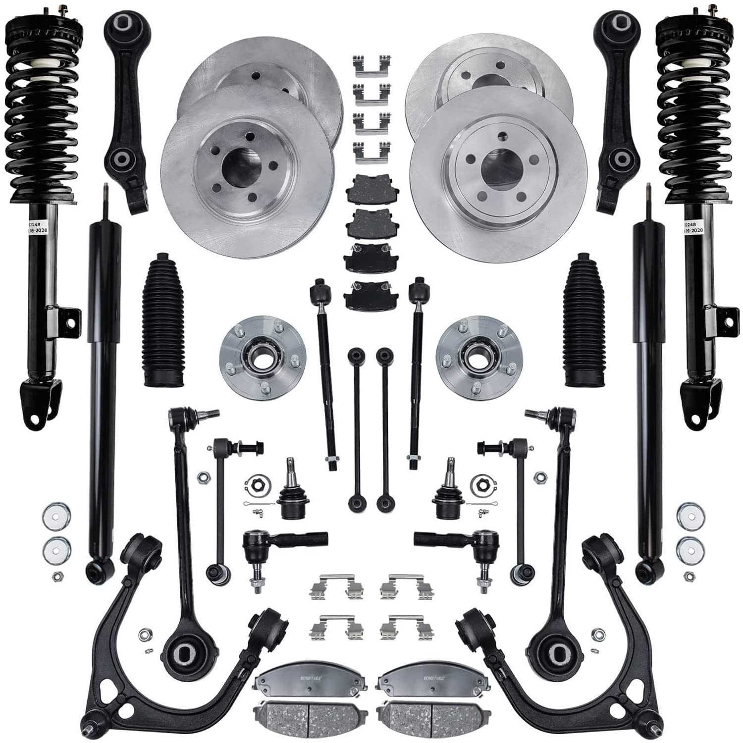 Detroit Axle - Front End Suspension Kit for 2005-2010 Chrysler 300