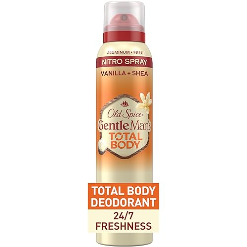 Old Spice Whole Body Deodorant for Men, Total Body Deodorant, Vanilla + Shea, Aluminum Free Deodorant Spray for 24/7 Freshness // Dermatologist Tested Whole Body Deodorant, 3.5 oz