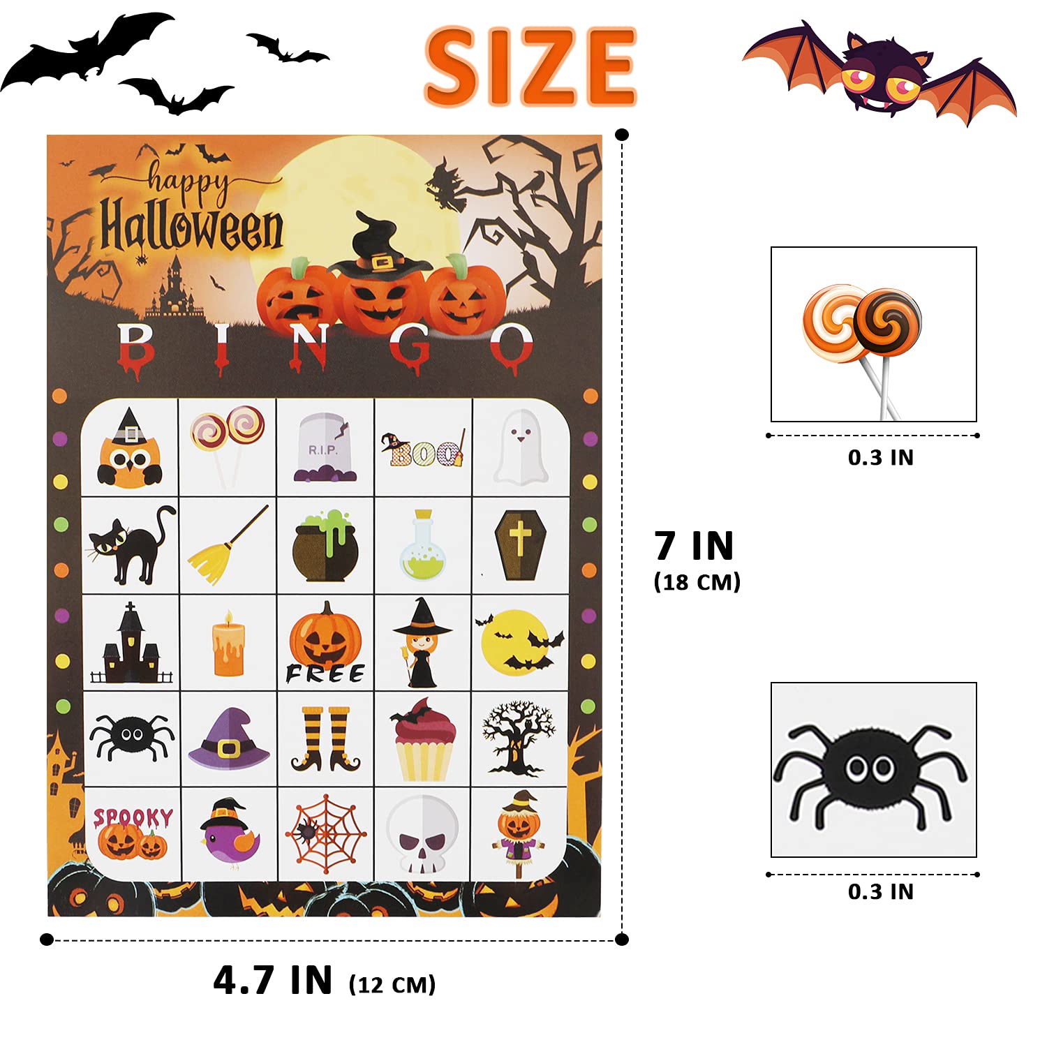Amazon.com: Halloween Bingo Game Halloween Party Games for Kids 24 Players,  School Classroom Games, Trick or Treating, Halloween Party Favors Supplies,  Family Activity : Toys & Games