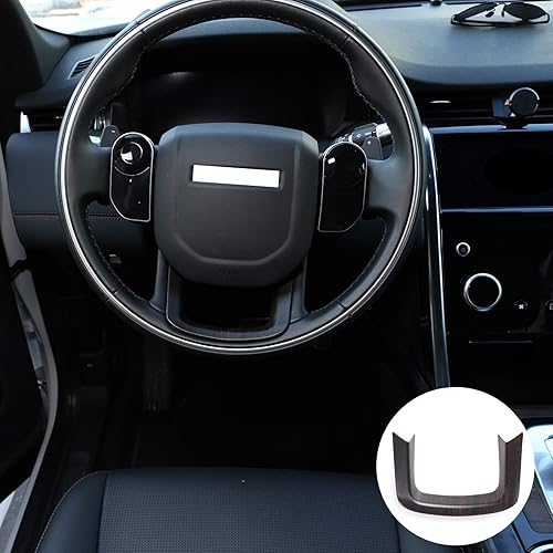 Decoración para volante de automóvil de grano de madera de roble para Range Rover Sport 2014-2020, Velar Evoque L551 Discovery Sport 2017-2020