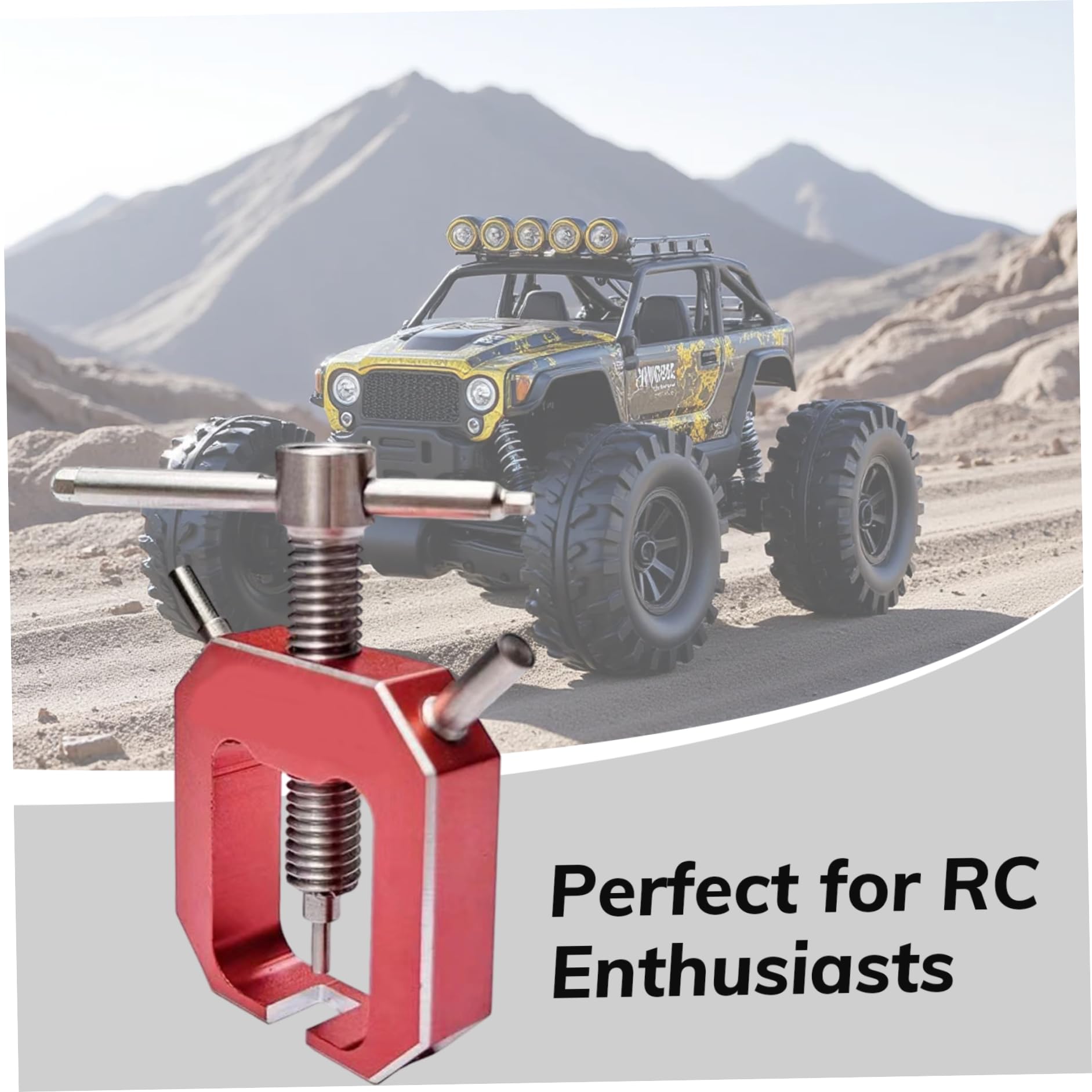 Small Gear Puller Red Color Metal Pinion Bearing Puller Professional Replacement Gear Removal Tool for RC Drift, RC Car, Model Car Wheel Bearing Small