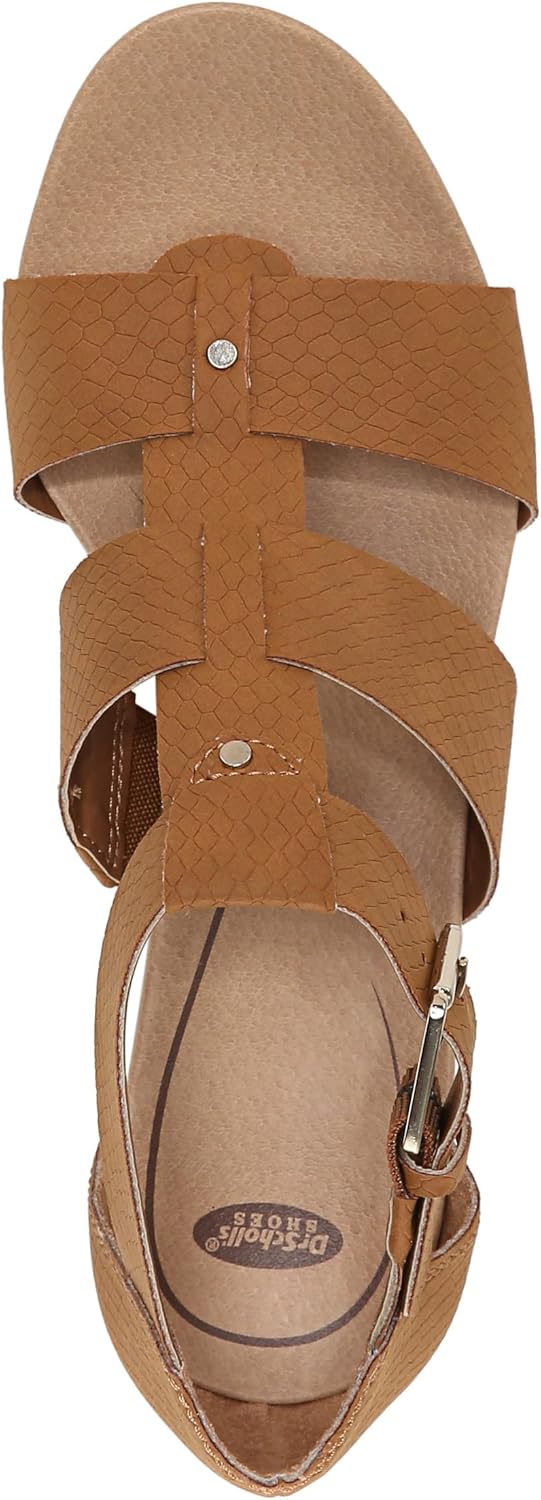 Dr. Scholl's Shoes Women's Barton Wedge Platform Sandal,Saddle Snake Print,9.5 Wide - Image 5