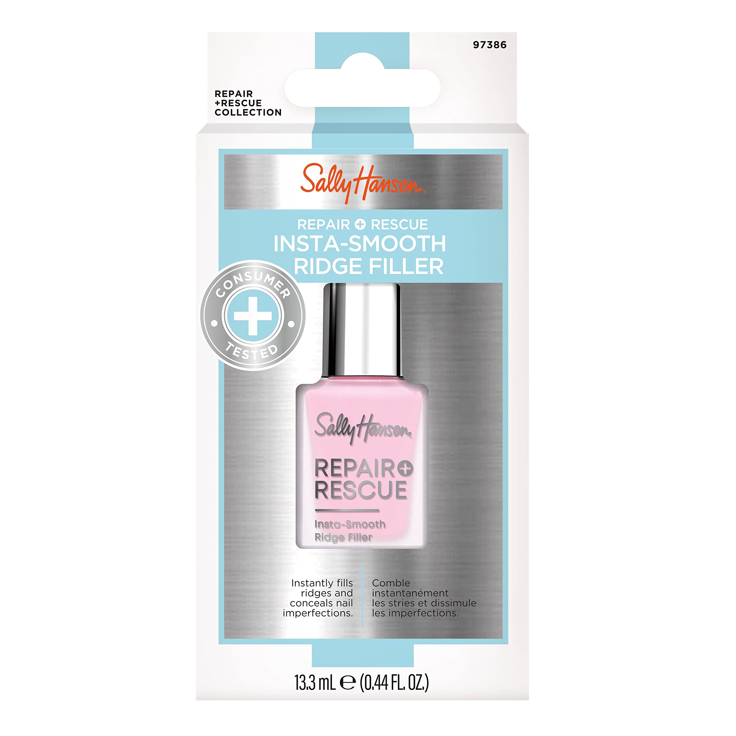Sally Hansen, Repair + Rescue Insta-Smooth Ridge Filler, Primer Per Unghie Autolivellante - 13Ml-image