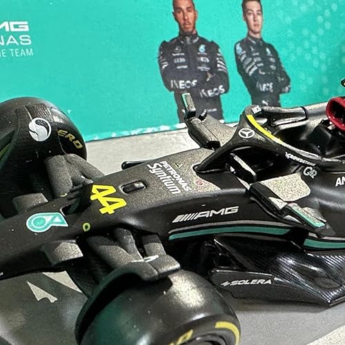 Miniatura 4 de Bburago 2023 1:43 F1Mercedes AMGW14#44 para Lewis Hamilton Formula One W14#44 1/43 Aleación Racing Die Cast Car Static Adult Collection Modelo Regalo