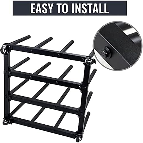 Miniatura 6 de Estante de almacenamiento de rollo de vinilo para 16 rollos, soporte para rollos de vinilo, estante de almacenamiento de rollos para sala de