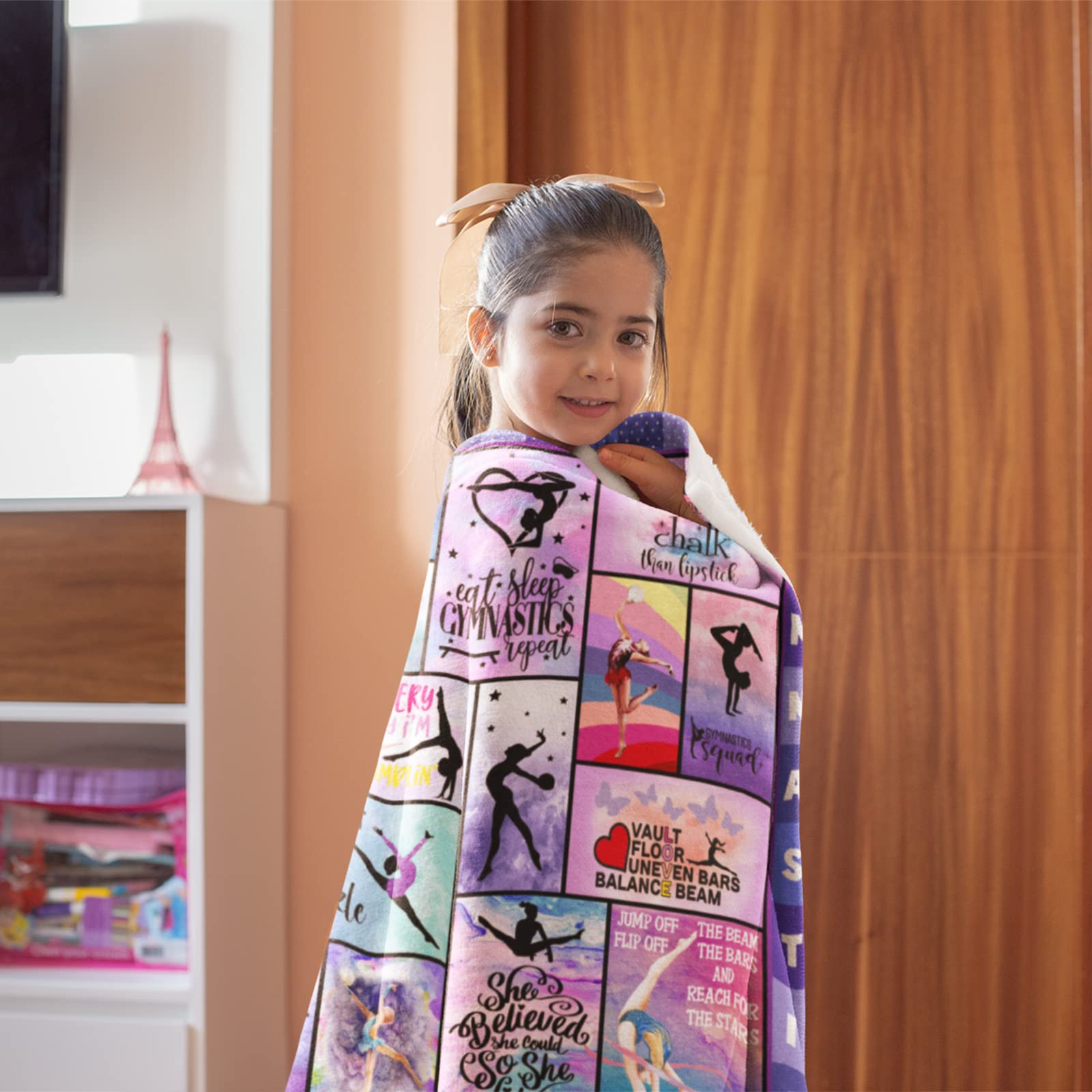 Mosslink Gymnastik-Decke – Ultraweiches Flanell-Fleece Für Turnerinnen Als Geschenk