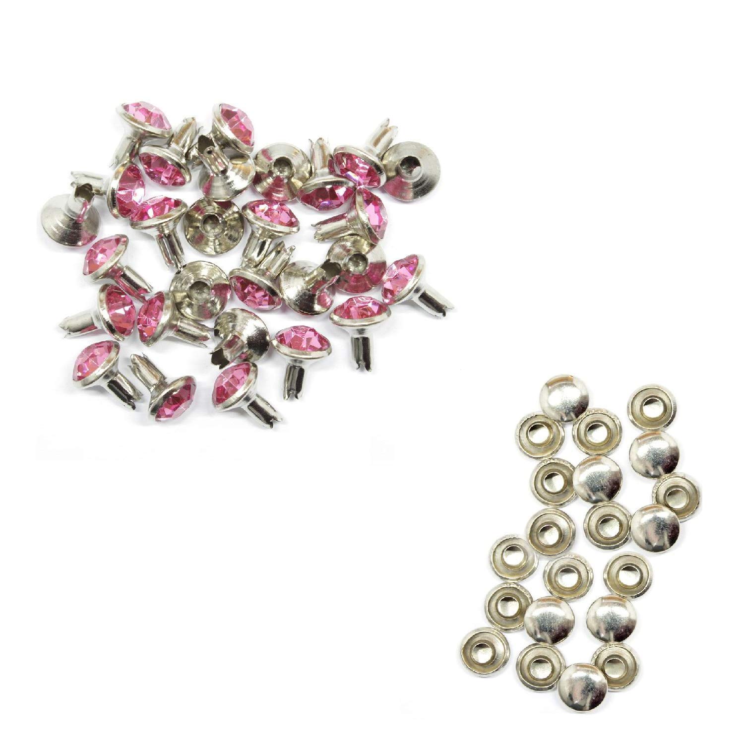 WedDecor 10mm Rivetto Posto Mano Strumento con Trasparente