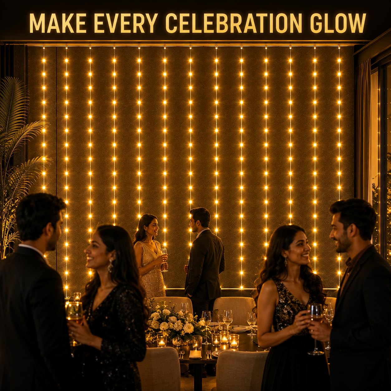 Gesto Waterfall Lights: 150 LED Fairy Curtain - 8 Modes FREE SHIPPING -2 Gesto Waterfall Lights: 150 LED Fairy Curtain - 8 Modes FREE SHIPPING -2