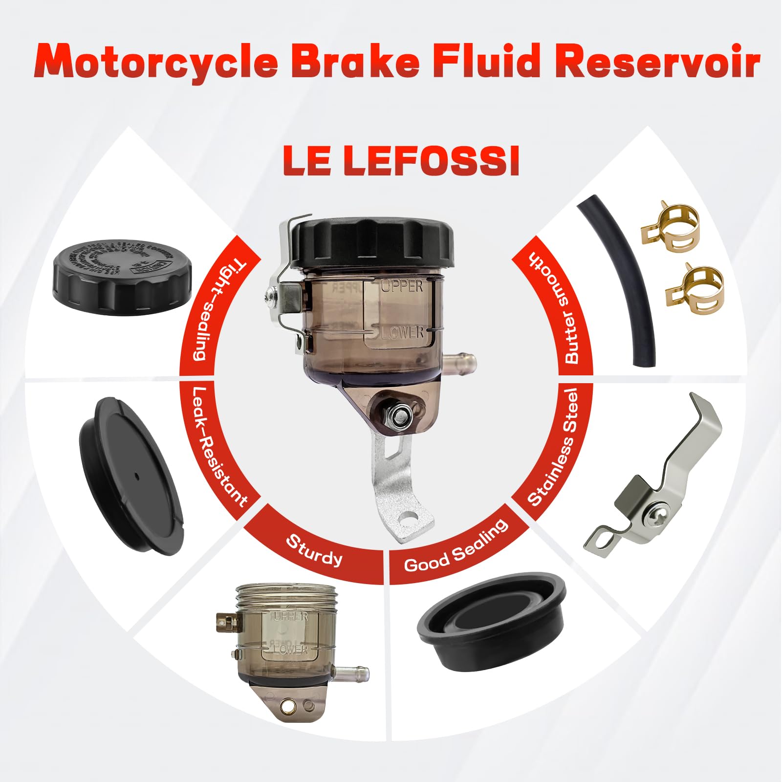 universel de frein avant moto Master Cylindre de frein Pompe Réservoir d'huile Coupe Fluide Bouteille W/support de fixation Compatible avec Suzuki GSXR 600 97-05 GSXR 750 00-05 GSXR 1000 universel de frein avant moto Master Cylindre de frein Pompe Réservoir d'huile Coupe Fluide Bouteille W/support de fixation Compatible avec Suzuki GSXR 600 97-05 GSXR 750 00-05 GSXR 1000