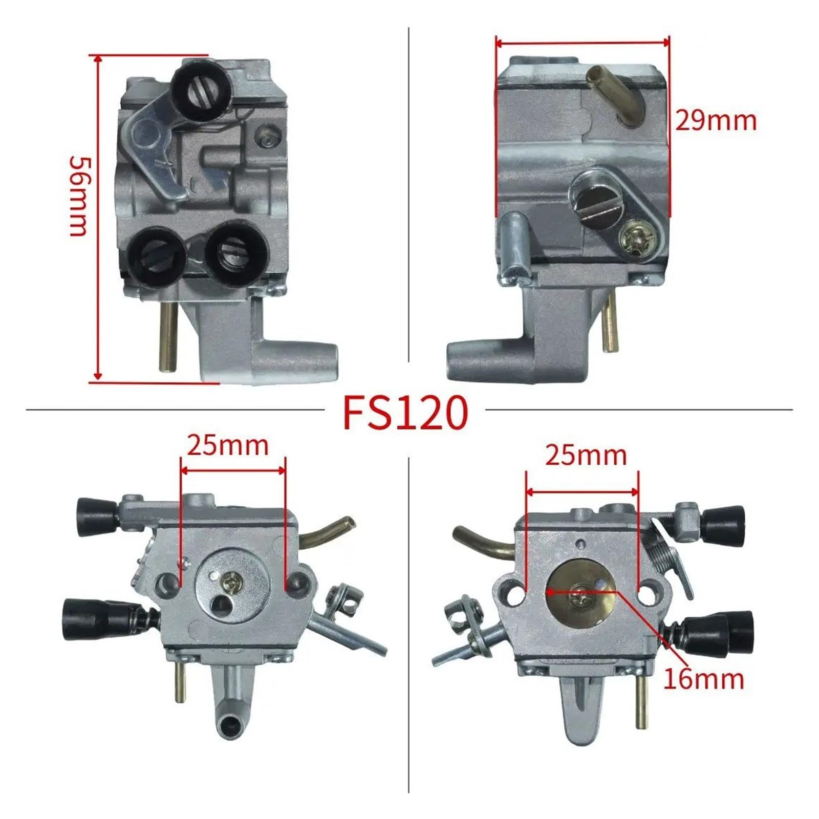 Accesorios De Repuesto Para Carburador De Desbrozadora Universal Para ZAMA C1Q-S51 C1Q-S82 C1Q-S83 C1Q-S162 Carburadores(1set)
