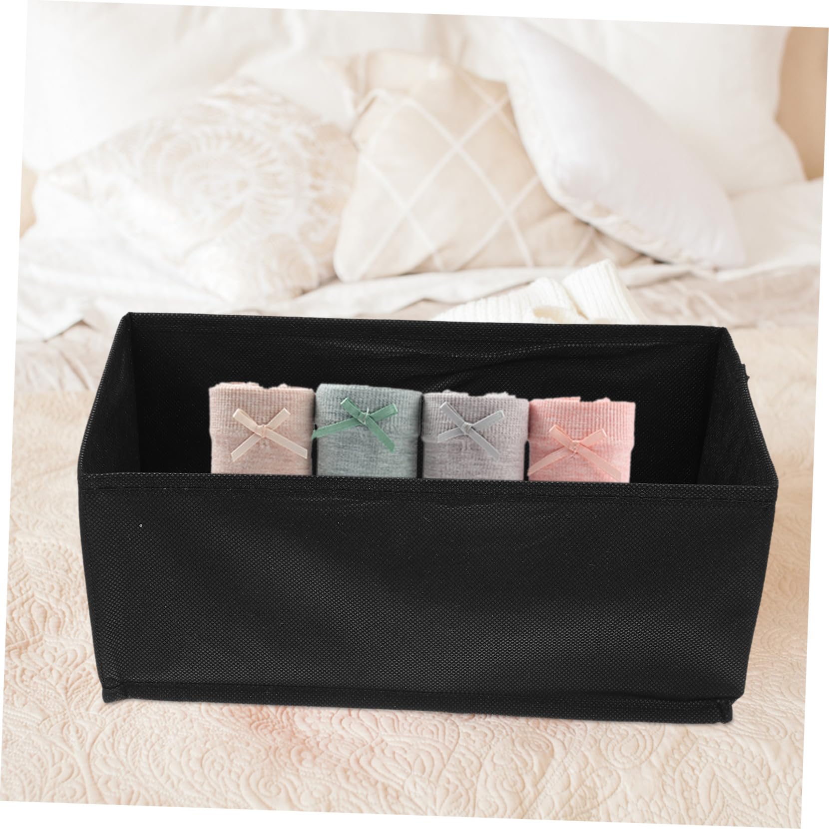 BESTYASH 6stücke Faltbare Unterwäsche Aufbewahrungsbox mit Schublade für Kleidung Socken und Kleine Gegenstände Langlebiger Stauraum Organizer für Schrank
