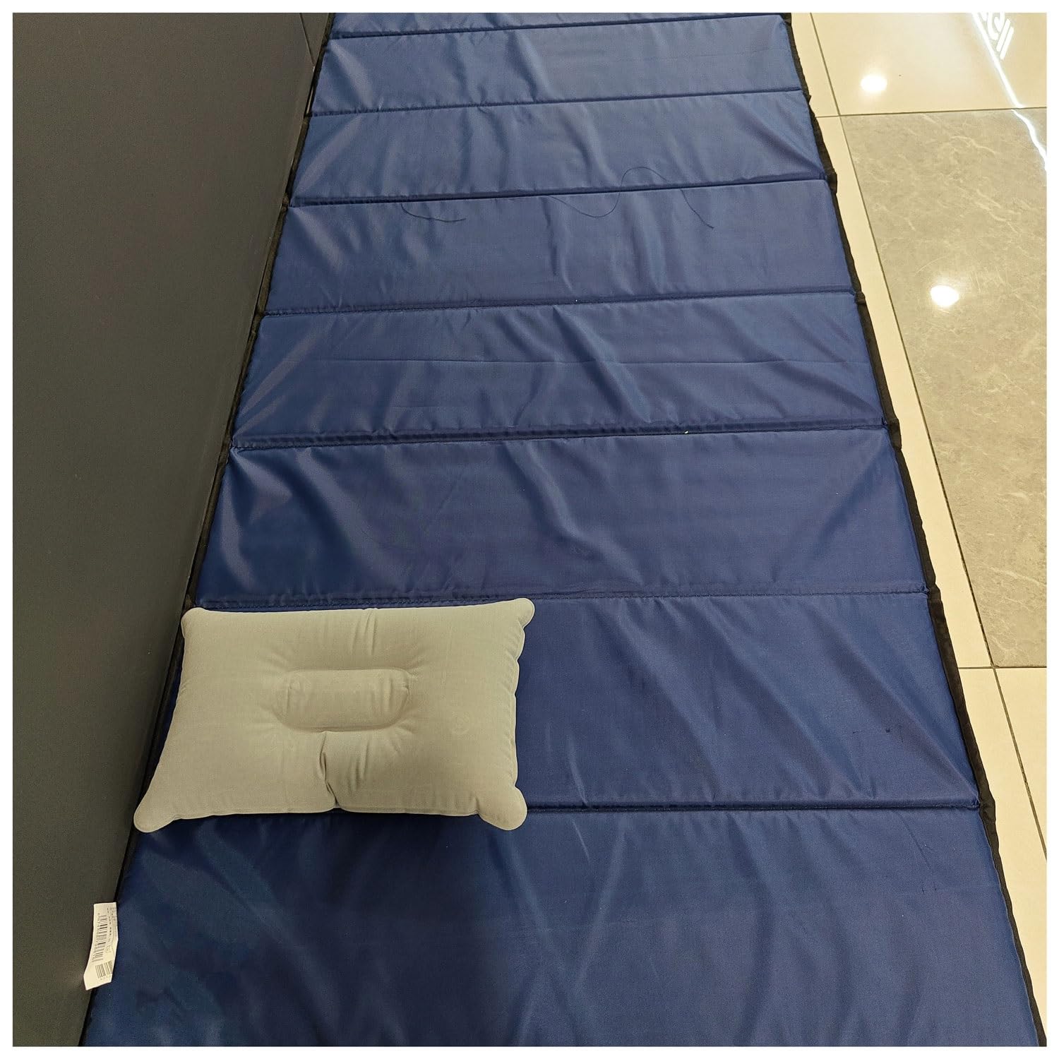 Materac kempingowy Karimata z workiem do noszenia dla dorosłych Namiot podróżny domu Pojedyncze łóżeczko dziecięce(50mm thick/blue 185x65cm)