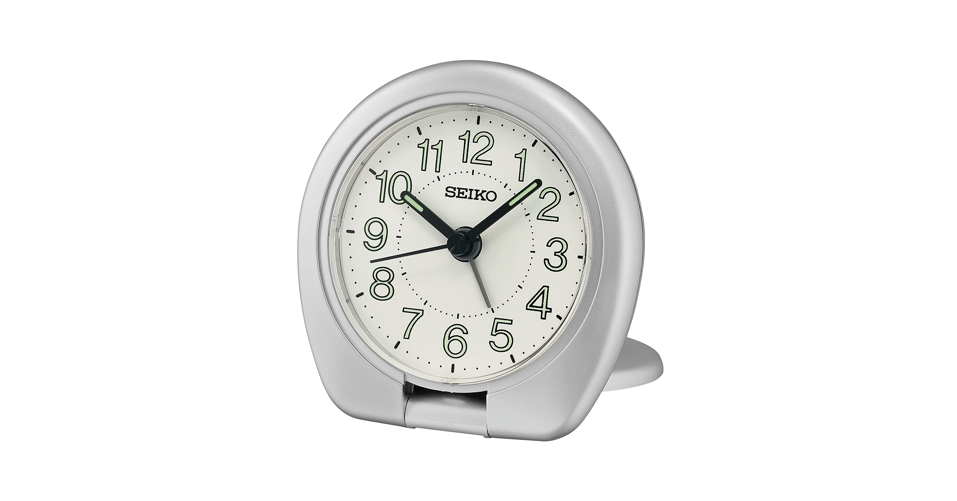 Amazon.com: Seiko Sakai Travel Bedroom Alarm Clock, Metallic