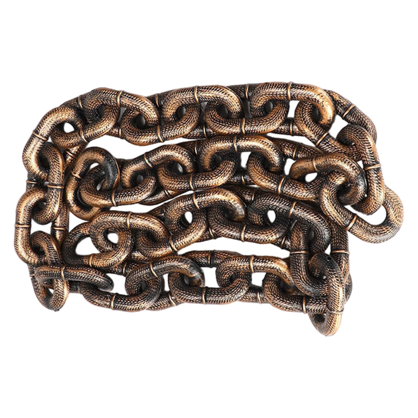 XBOKA Simulation Iron Chain Pet Leash for Small Dogs Light in Weight False Iron Chain Dog Leash Short Video Props