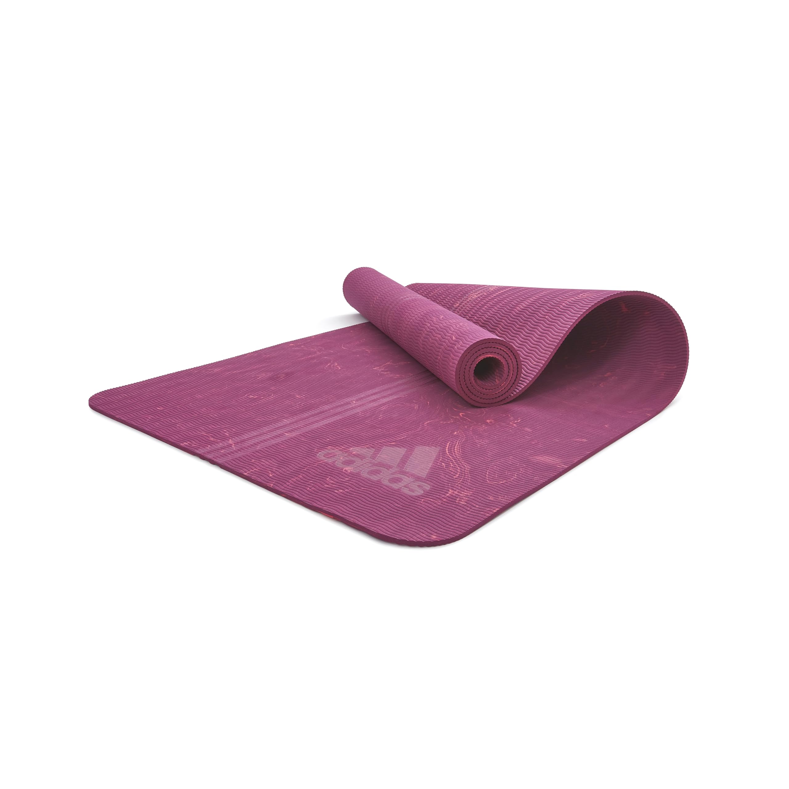 adidas Camo Yogamatte in 5mm - PVC-freie und rutschfeste Yogamatte mit Tragegurt im coolen Design für ihre Yoga und Pilates Session I Länge 173cm I Breite 61cm