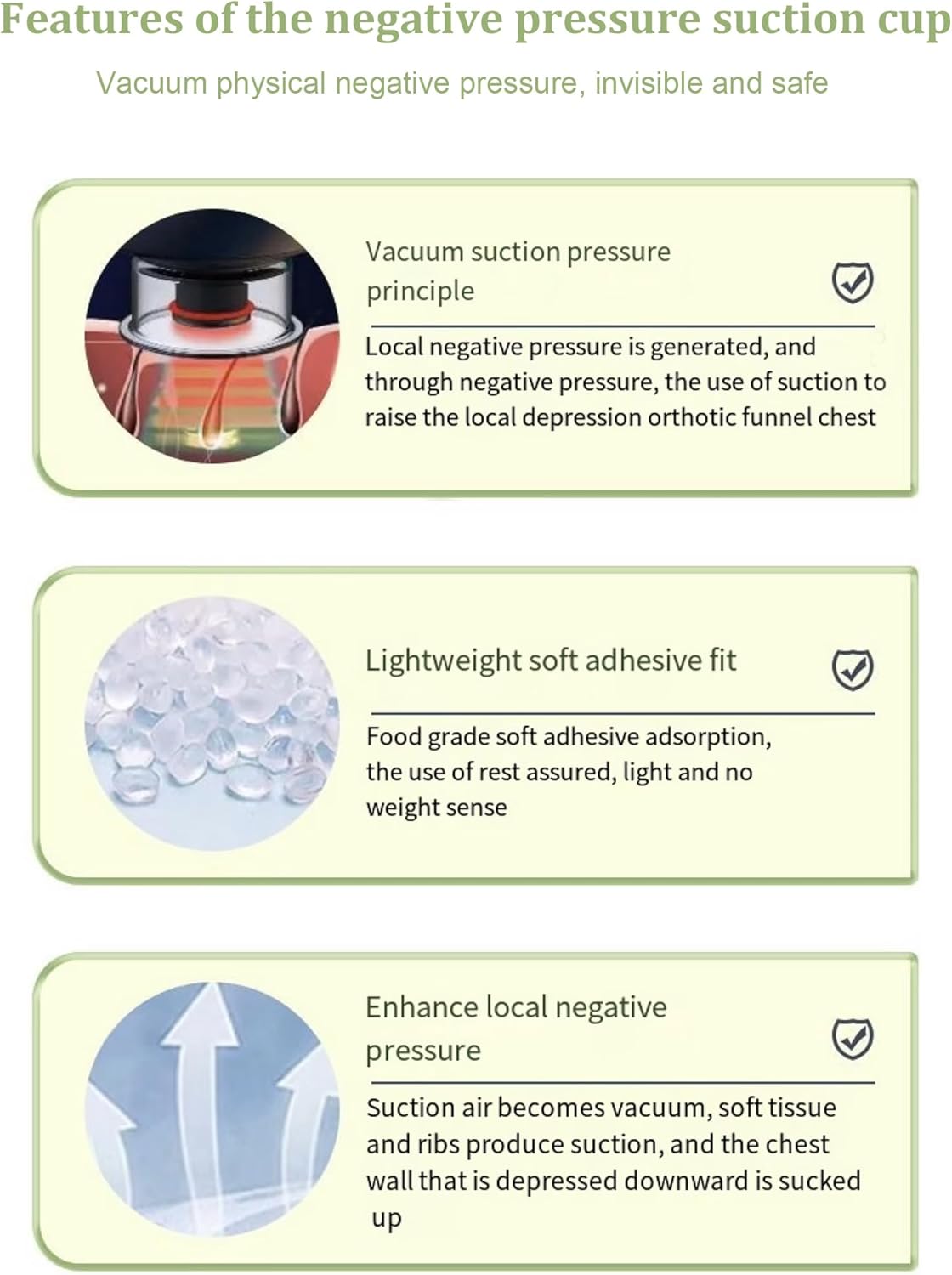 Pectus Excavatum Vacuum Bell, Orthosis Brace for Sunken Chest Correction, Sternal Depression Support, Physical Chest Correction of Pectus Excavatum for Adults and Child L