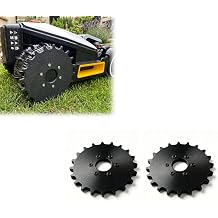 Spiked Traction Wheels Compatible with Mammotion LUBA mini AWD 800/1500 Anti-Slip Robotic Mower Kit for Wet Grass, Mud, and Slopes