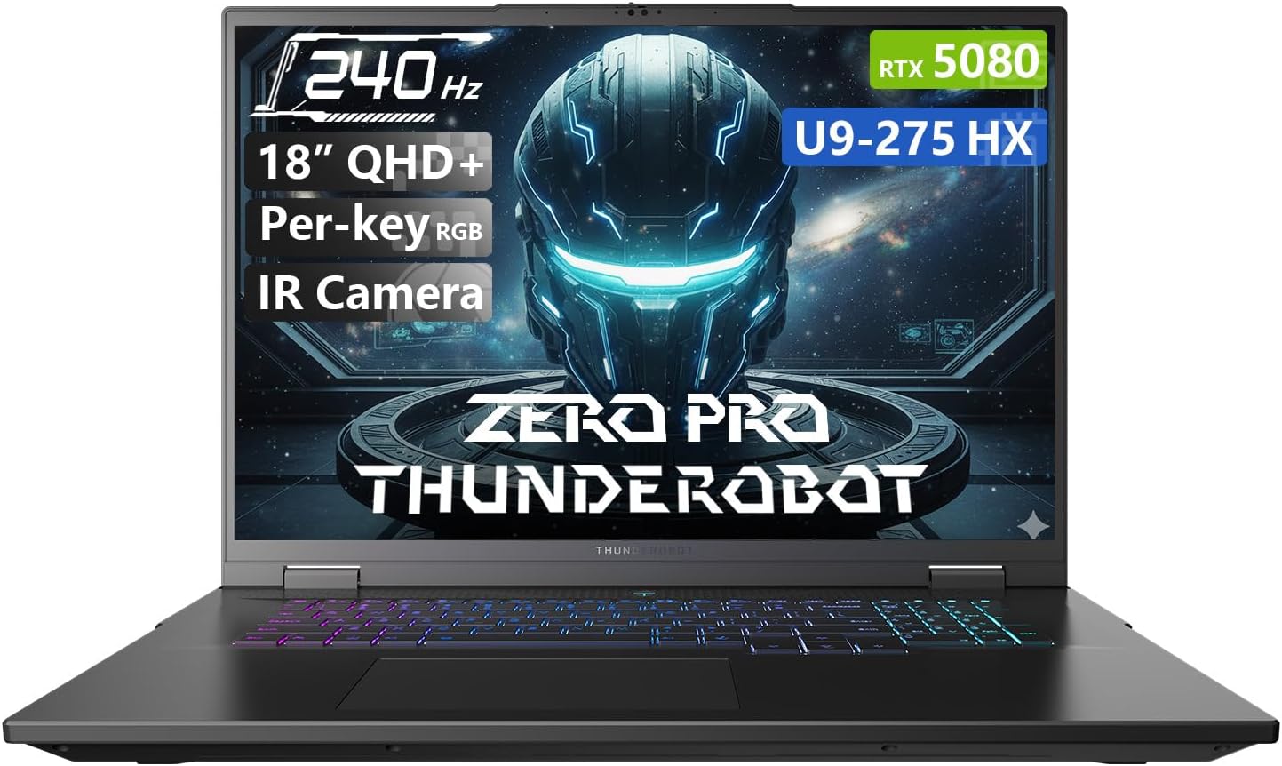 Thunderobot Zero 18 Pro 5080 Gaming Laptop, 18″ QHD+ 240Hz 2.5K Hummingbird Disp…