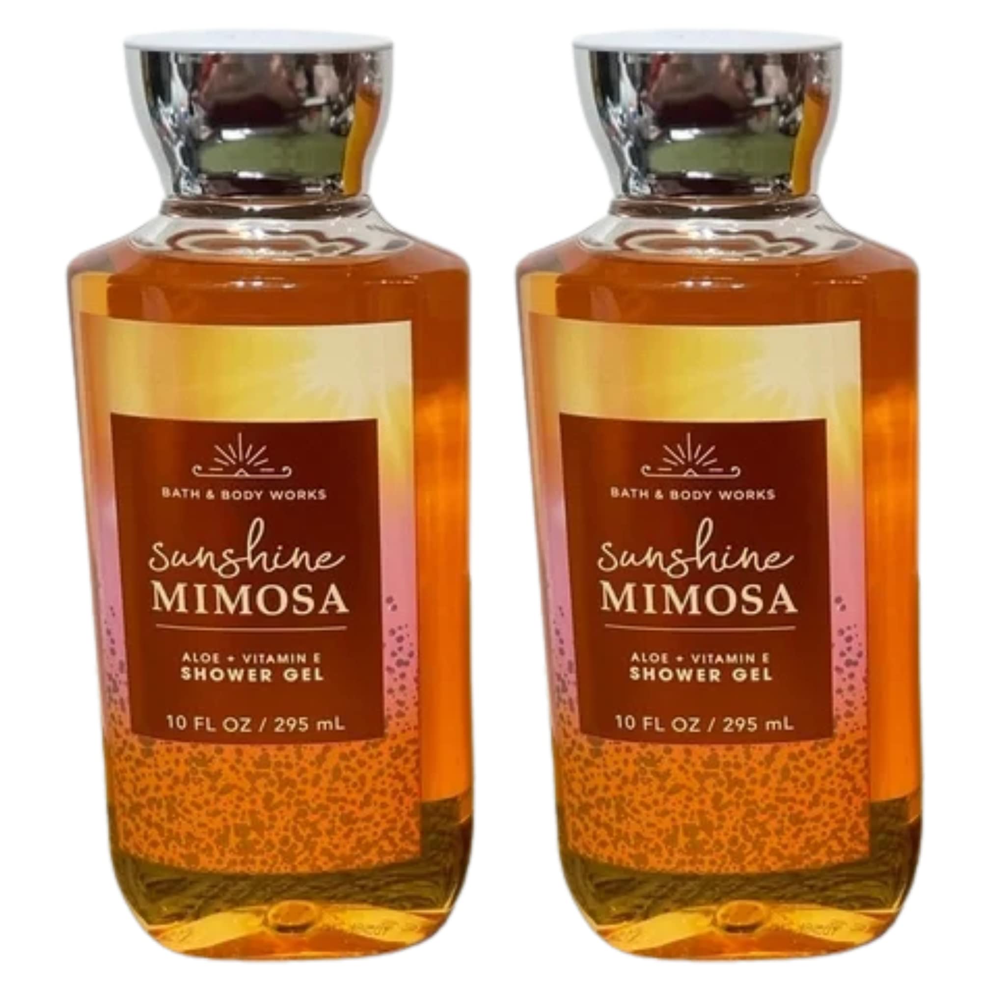 Bath and Body Works Gift Set of of 2 - 10 Fl Oz Shower Gel (Sunshine Mimosa)