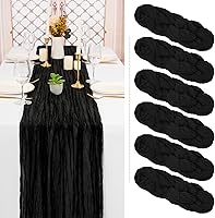 Vista 353 de Showgeous 10 Pack Baby Pink Cheesecloth Table Runner 10FT Long Semi-Sheer Gauze Table Runner Boho or Rustic Wedding Decor for Wedding Decor Arch