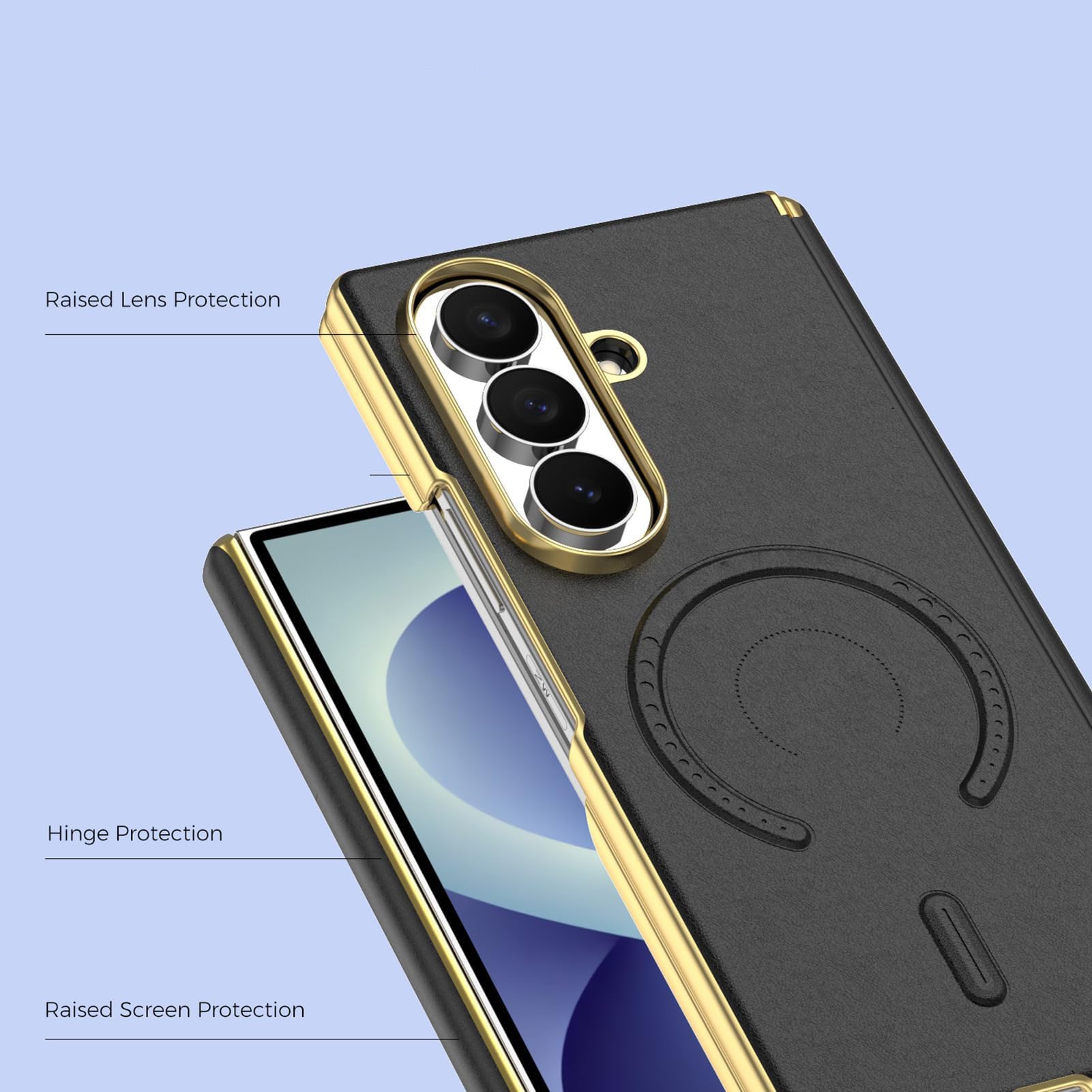 Funda para Samsung Galaxy Z Fold 8 Ultra, Magnético Antideslizante Crcasa