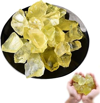 Citrine Raw Stone 100g Yellow Quartz Natural Stone Mineral Natural Crystal Crystal Raw Stone Gravel for Purification Feng Shui Luck Healing Purification Amulet Specimen Ornamental Home