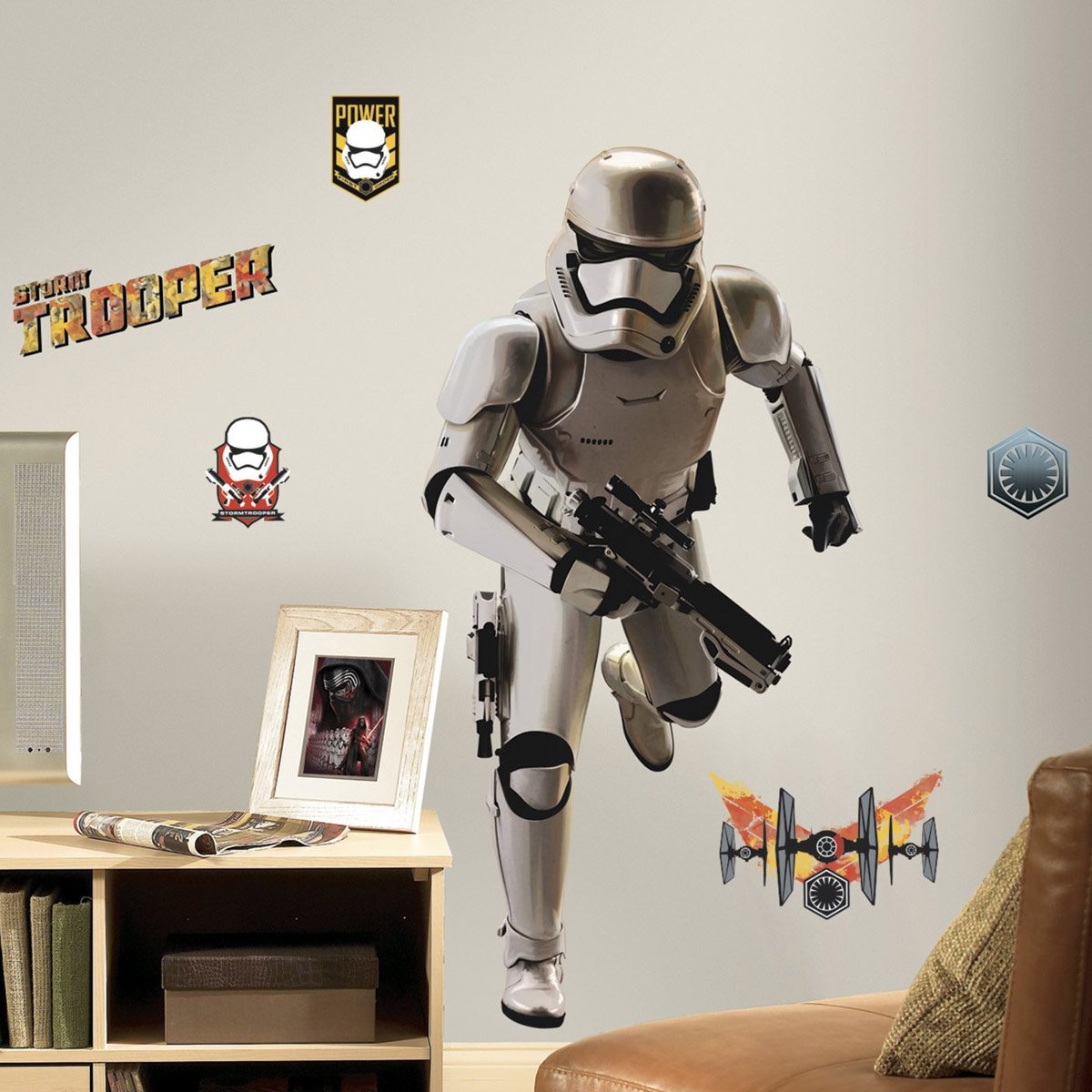 Decoración de pared Star Wars Soldado Imperial gigante vinilo adhesivo infantil RoomMates