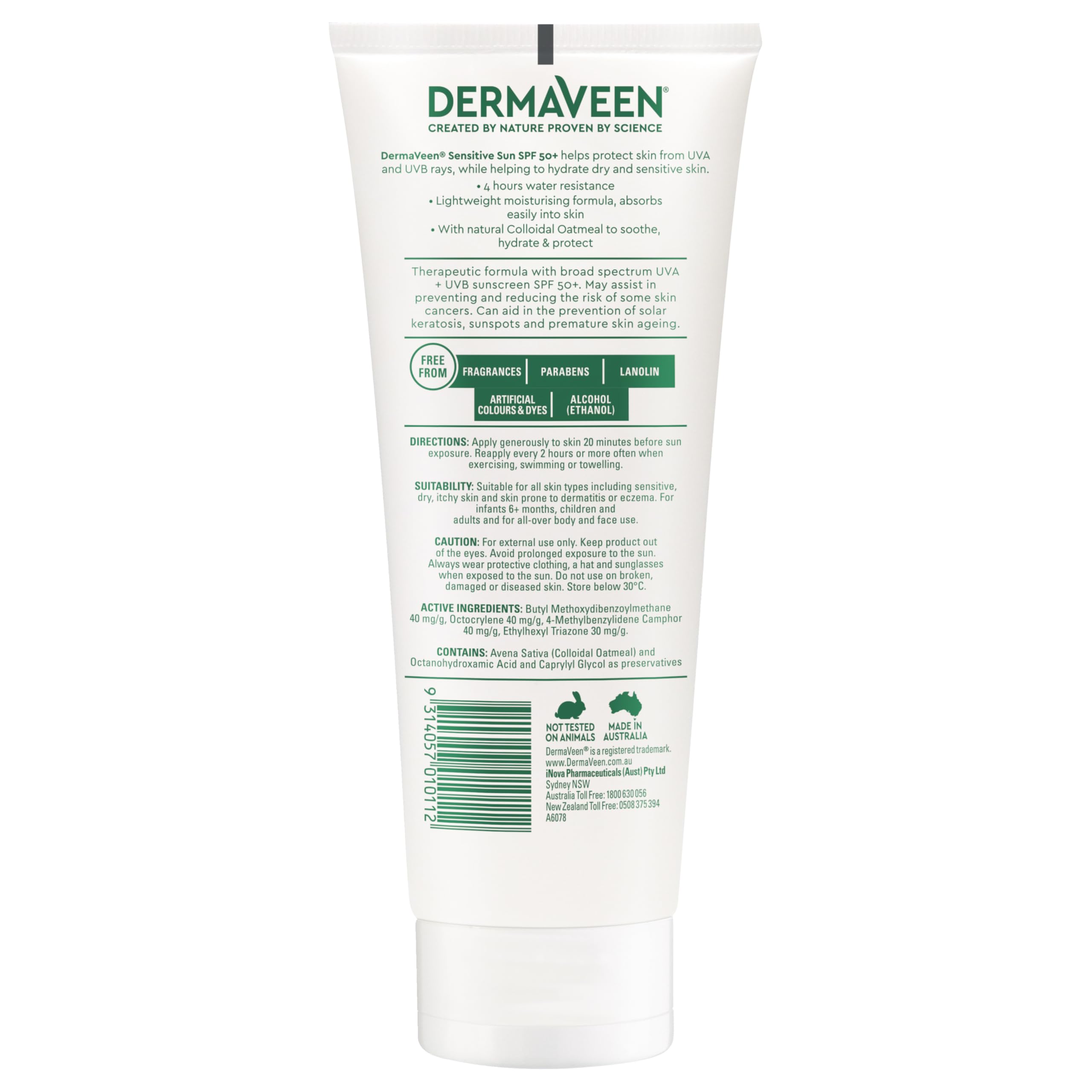 DermaVeen Revive & Protect Body Moisturiser SPF50 200g product thumbnail 3