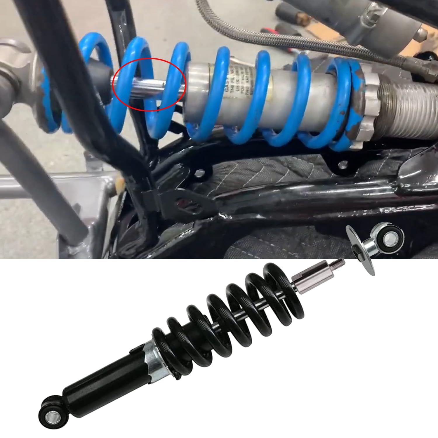 Amazon.com: Canitu Rear Shock Extender,Motorcycle Stainless Steel