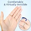 Ring Adjuster for Loose Rings - Ring Size Reducer, Guard, Holder - Spiral Silicone Tightener Set with Polishing Cloth - Ring Snuggies, Clips, Jewellery Making Accessories