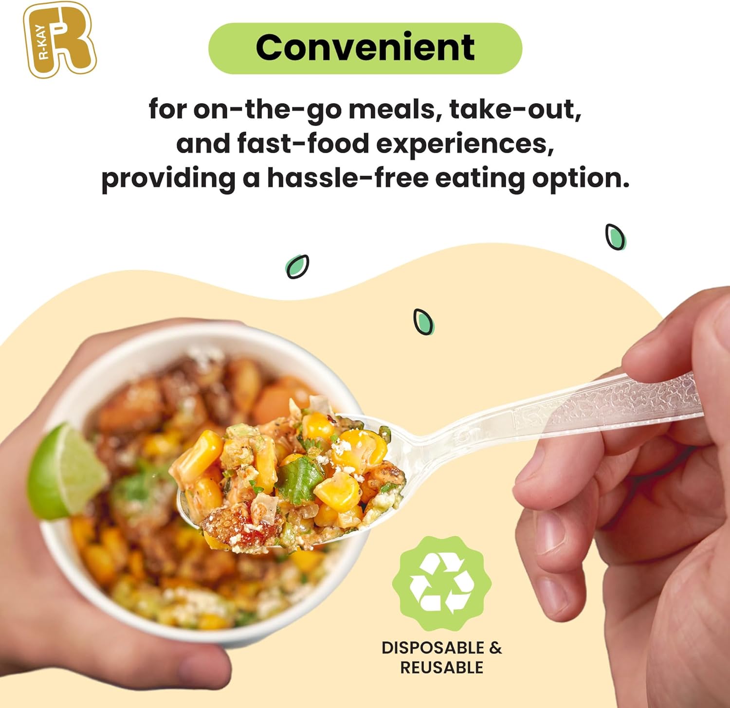 400 Count Plastic Silverware Heavy Duty - Clear Plastic Forks And Spoons Set -BPA Free Plastic Utensils Set -Heat Resistance Plastic Cutlery For All Occasions -200 Forks And 200 Plastic Spoons (Clear) - Image 2