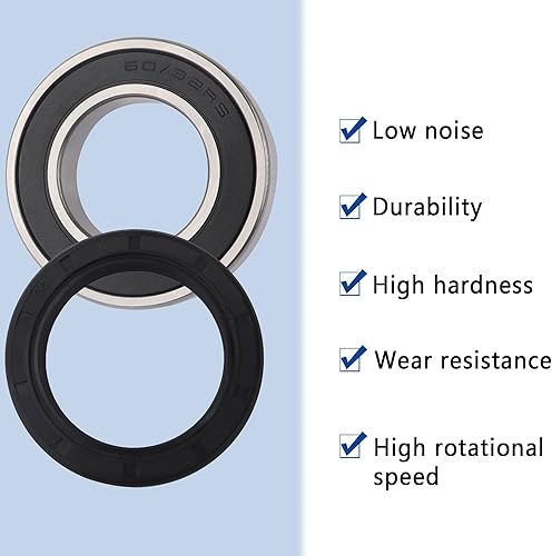 Miniatura 3 de Kit de sellos de cojinete de rueda trasera izquierda, repuesto OEM # 91055-HN5-681 91320-HM7-702 Conjunto de cubo de rueda compatible con Honda