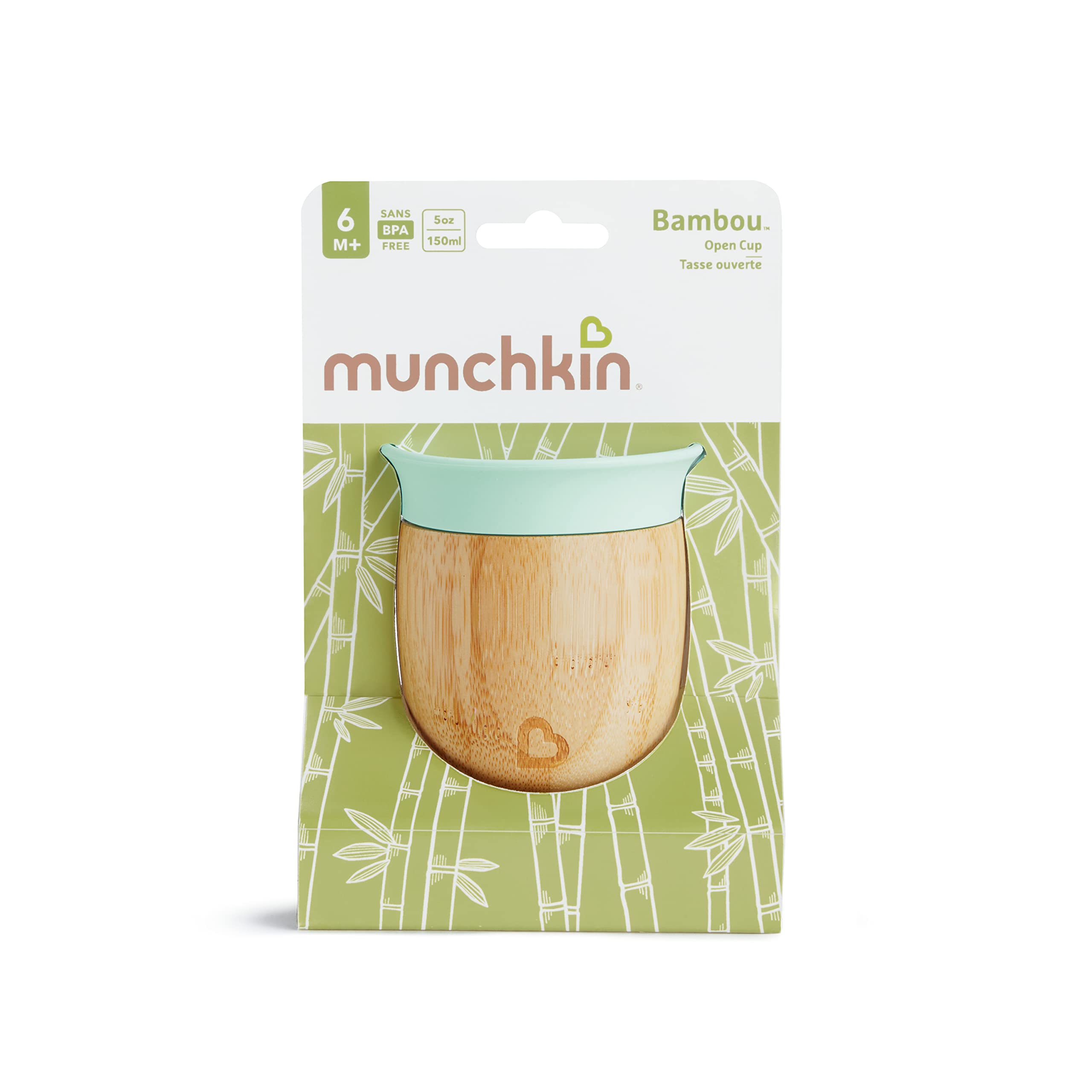 Munchkin Taza Silicona Bambú Abierta Bebé | 150ml | 360