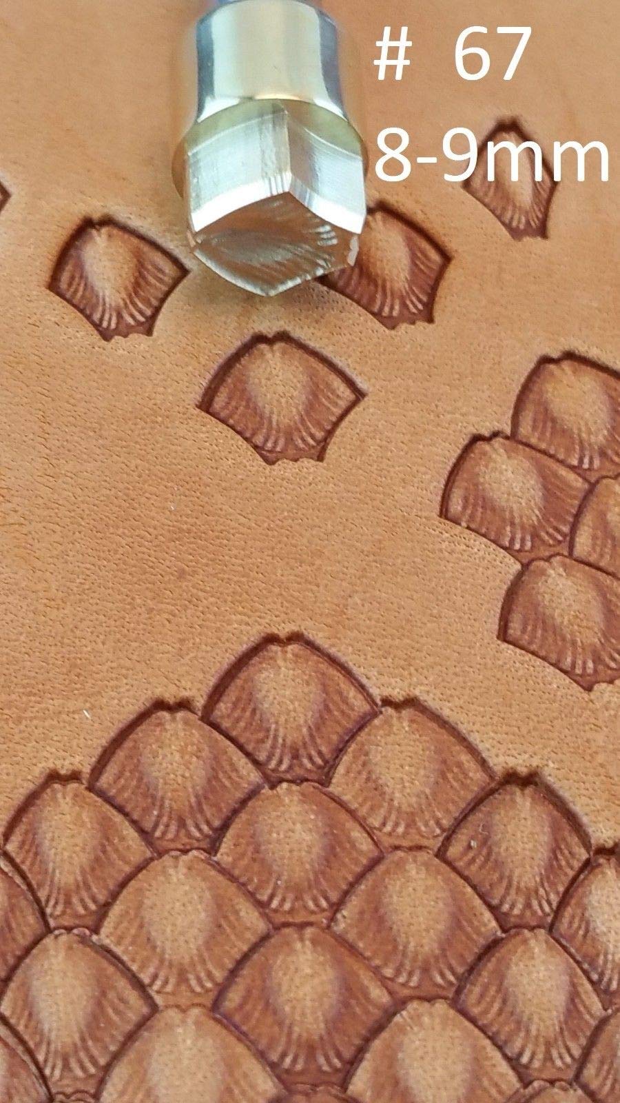 Dands Ltd Silver Snake Scale Tool Leather Crafting Stamp For Leather Crafts Brass Stamping #67