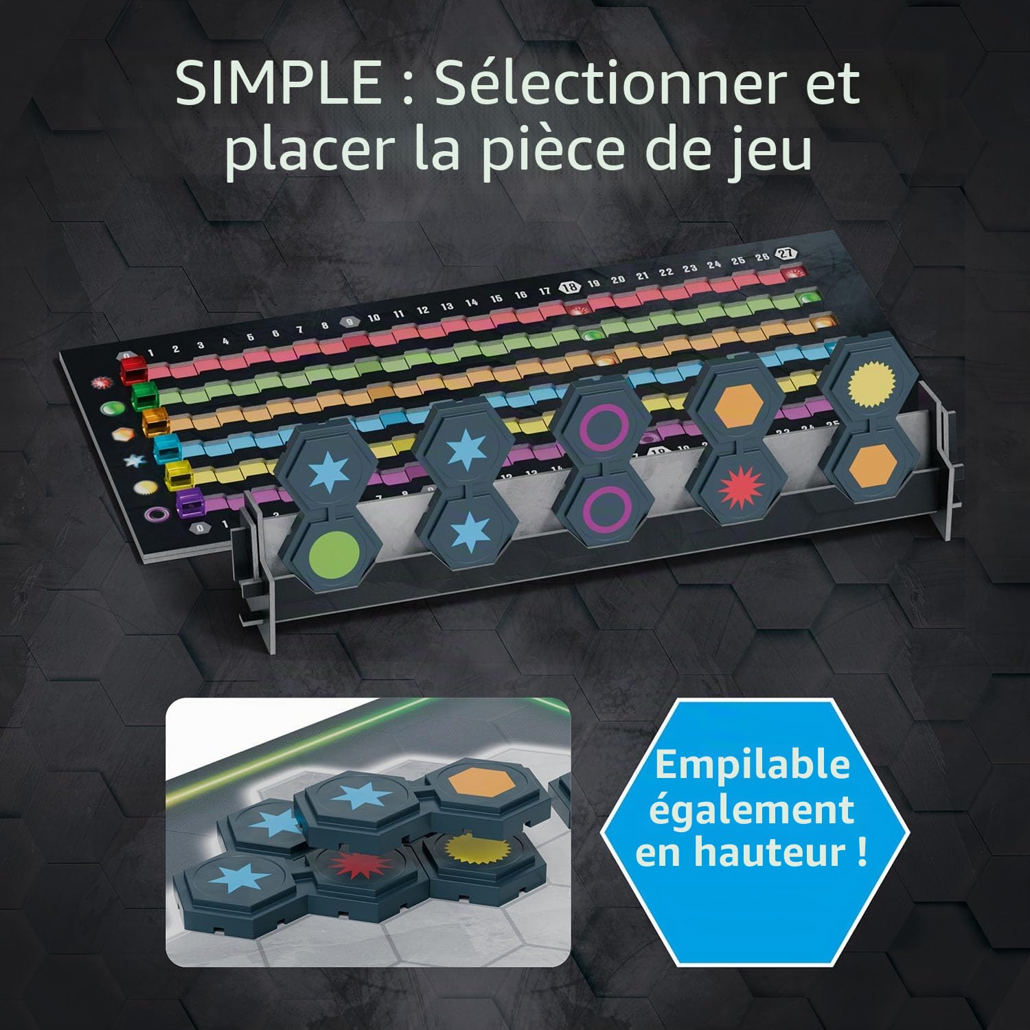 KOSMOS 684006 Simplement génial 3D, avec des pierres 3D de qualité supérieure, découvrir de nouvelles possibilités, jeu de société pour toute la famille à partir de 10 ans, cadeau, jeu familial pour 1